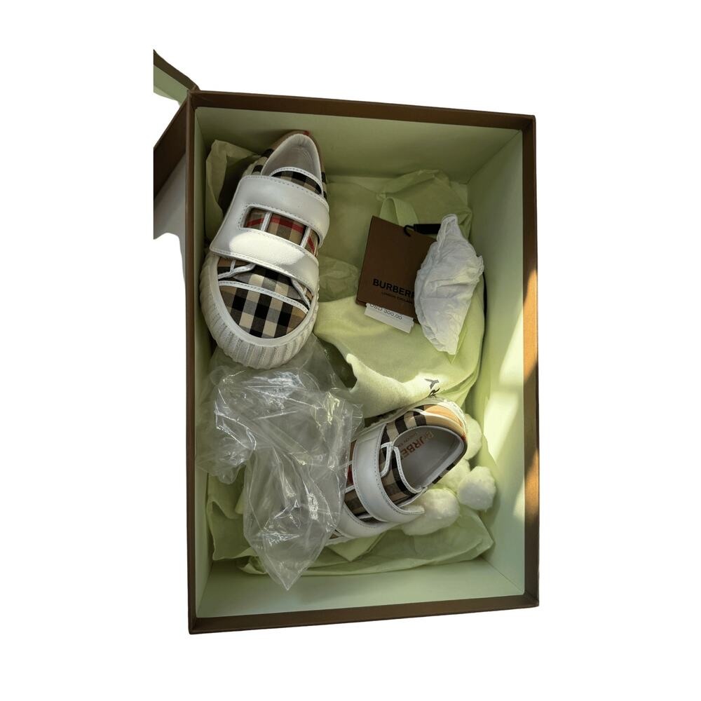 Burberry Kids Sneaker Archive Beige Single Strap Size 23 (US 7)